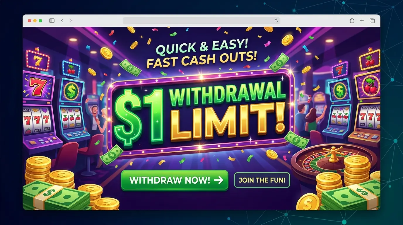 1 kr uttag hos Cocoa casino
